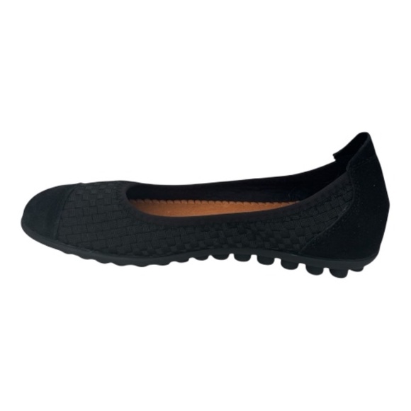 Bernie Mev Bella Me Slip-On Ballet Flat Black Shoe Lightweight Comfort EU 38 NWB - Picture 4 of 7